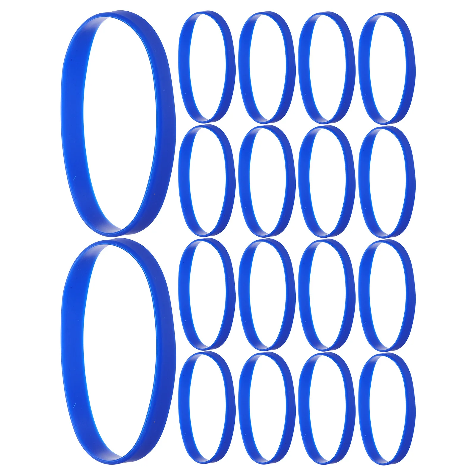 Синие силиконовые браслеты