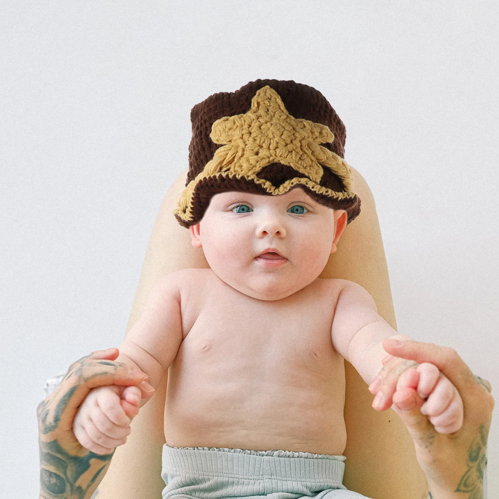 Комплект вязаных шапок из 2 предметов - Фотография_6