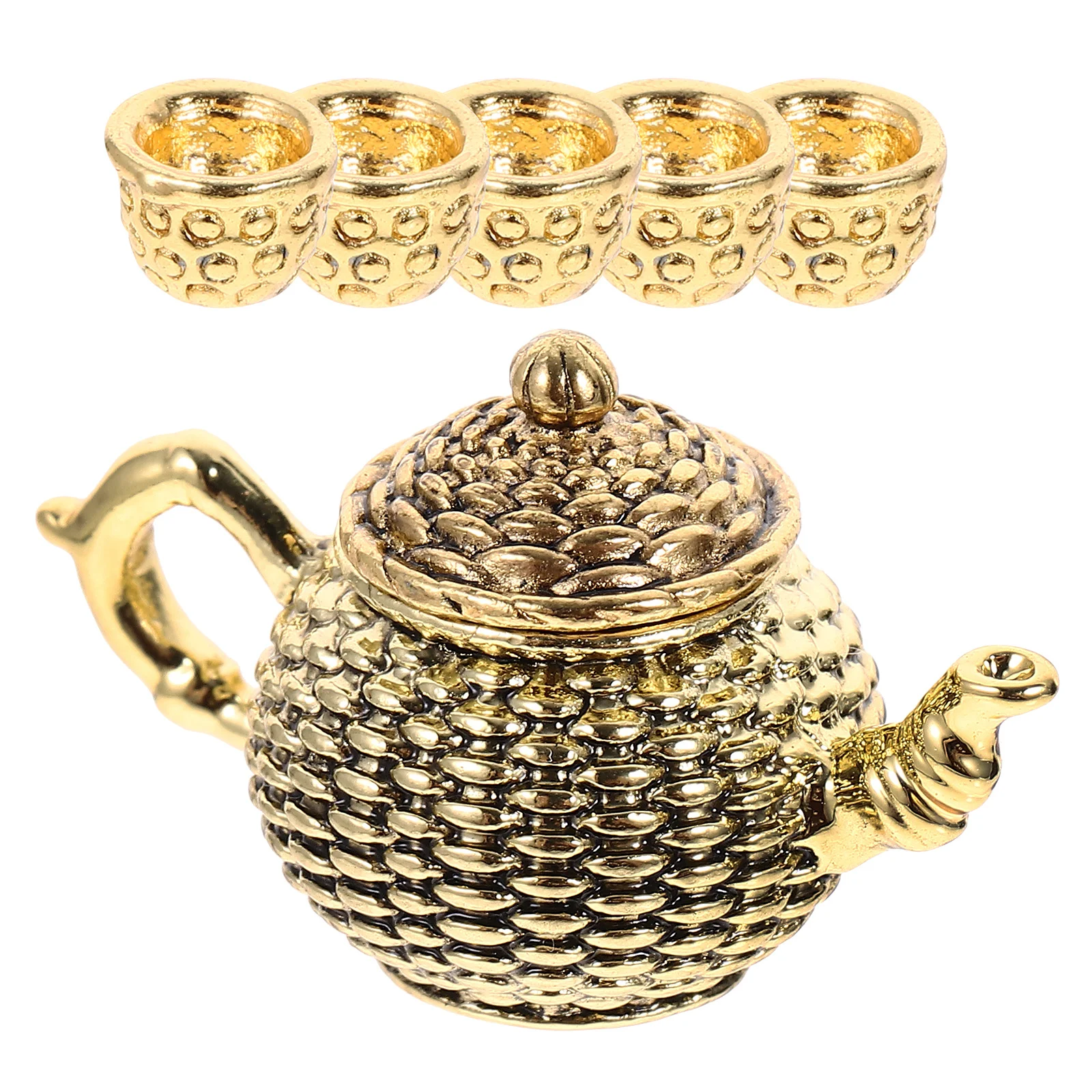 Миниатюрный набор чайников из цинкового сплава - Фотография_4