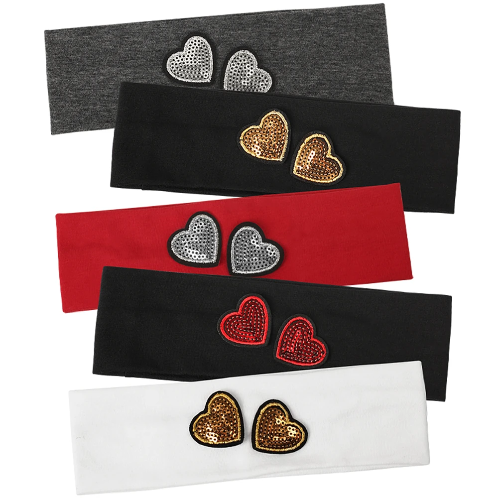 Детская хлопковая повязка на голову со звездами и любовью - Фотография_4