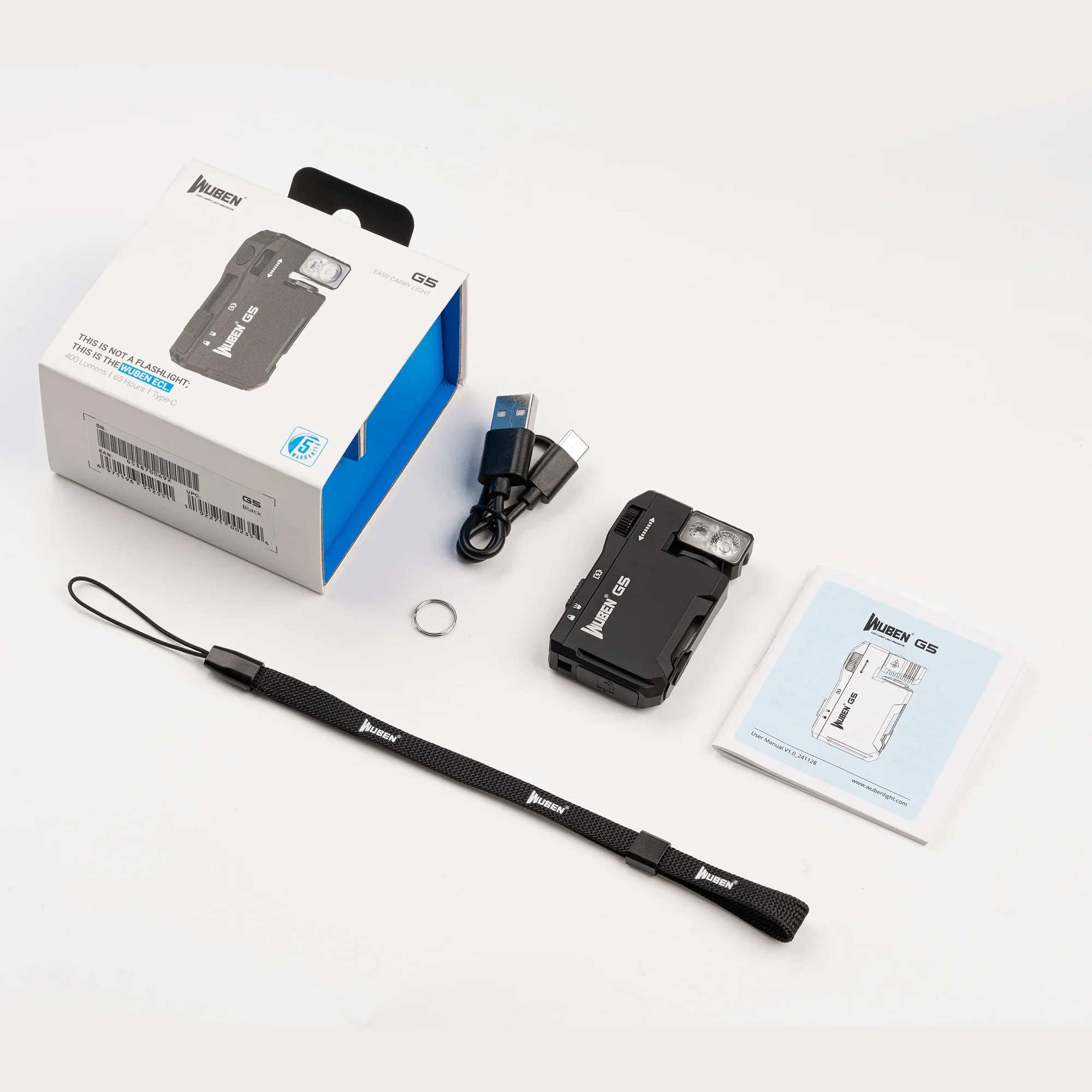 Wuben g5 400 люмен mini edc light - Фотография_6