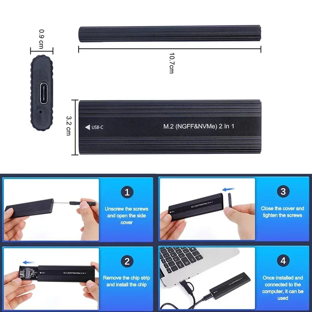 Внешний корпус твердотельного накопителя nvme m - Фотография_6