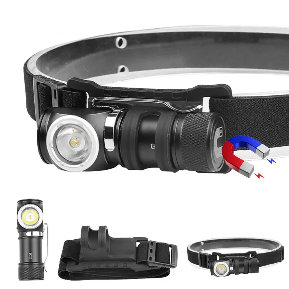 Мощный светодиодный налобный фонарь p8 type-c