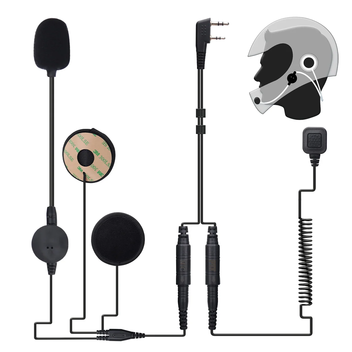 Abbree гарнитура для мотоциклетного