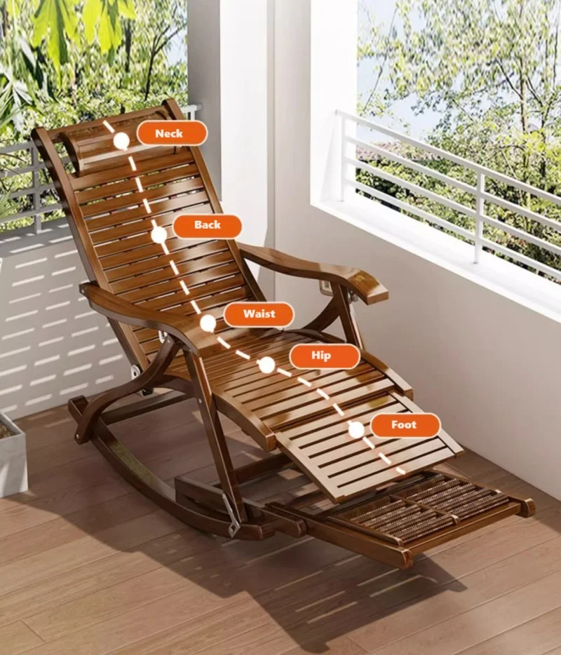 Кресло-качалка с мягкой подушкой - Фотография_6