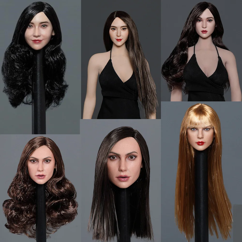 Женская голова солдата gactoys 1/6