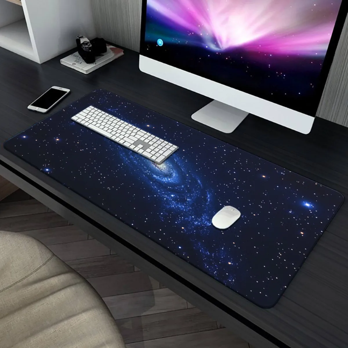 Коврик для мыши starry night spiral galaxy hd с принтом - Фотография_2