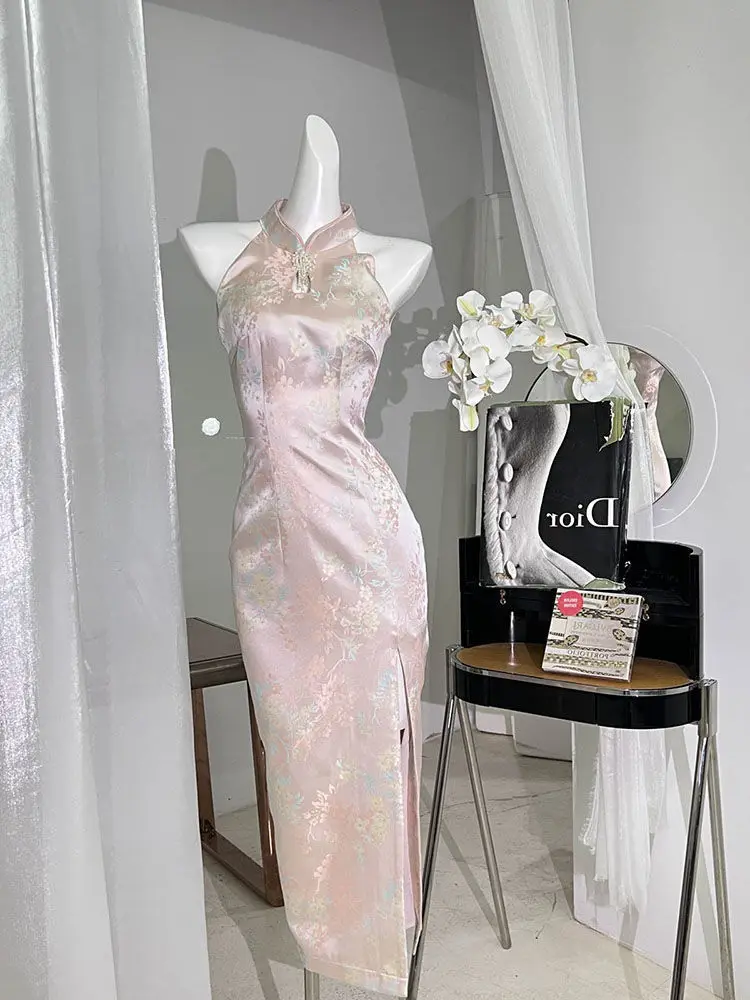 Ретро cheongsam с разрезом - Фотография_3