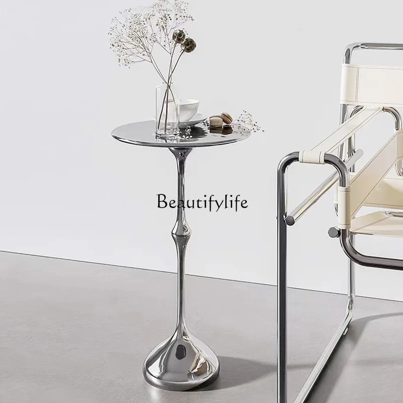 *итальянский минималистичный небольшой боковой уголок из нержавеющей стали - Фотография_5