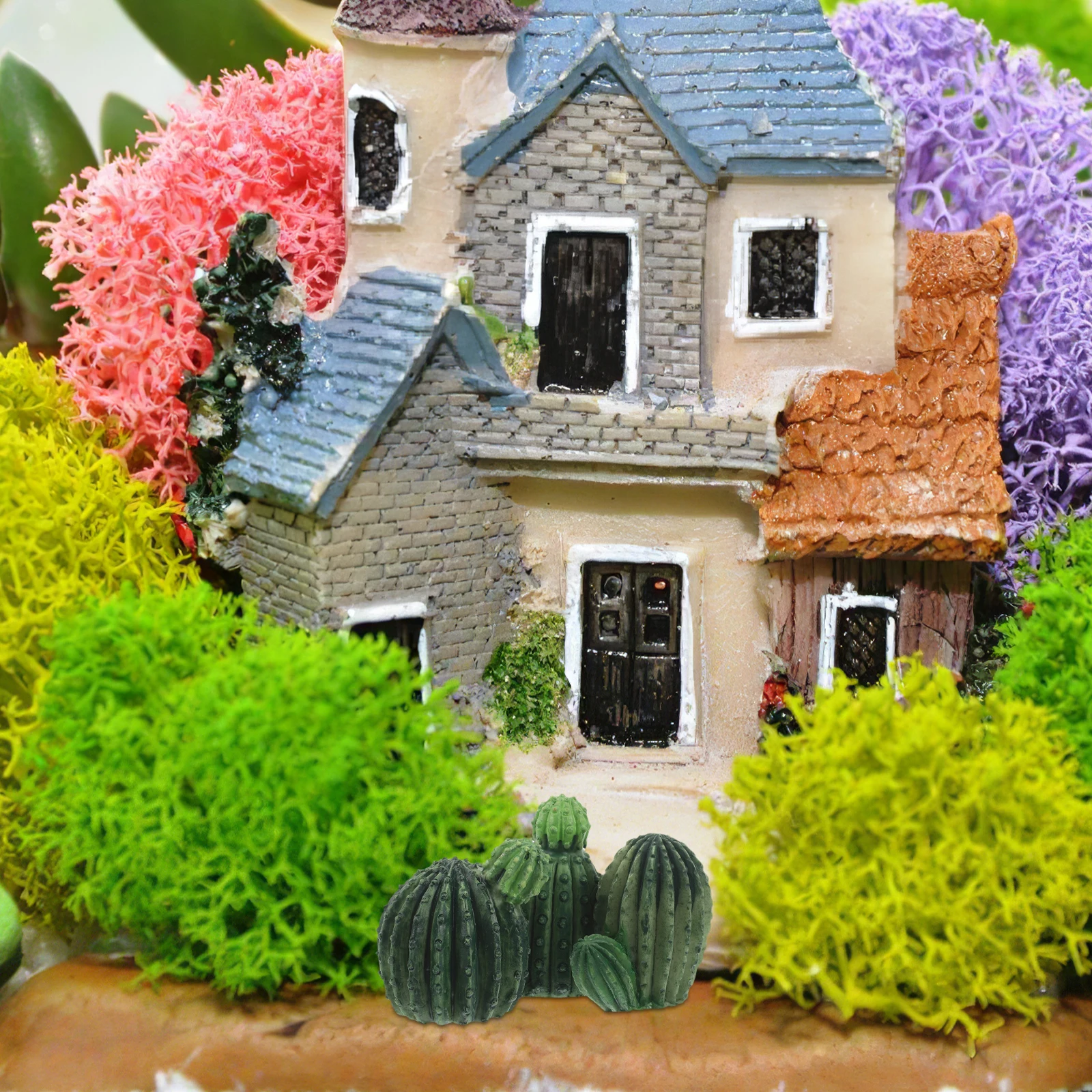Искусственный кактус из смолы для креативного декора - Фотография_6