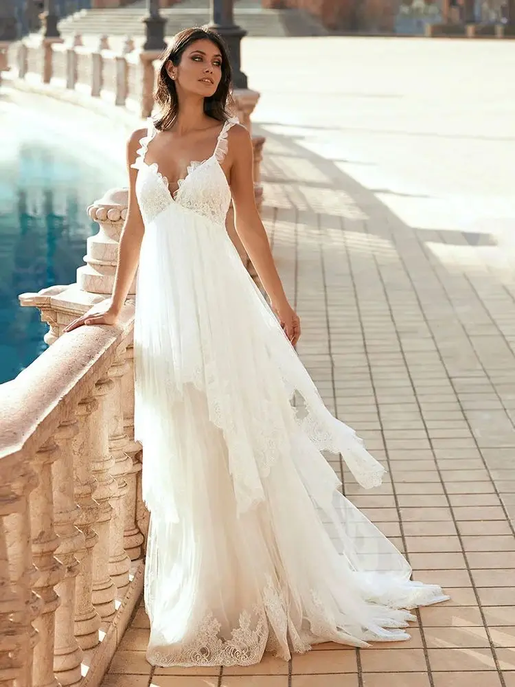 Очаровательные свадебные платья в стиле ампир по индивидуальному заказу - Фотография_5