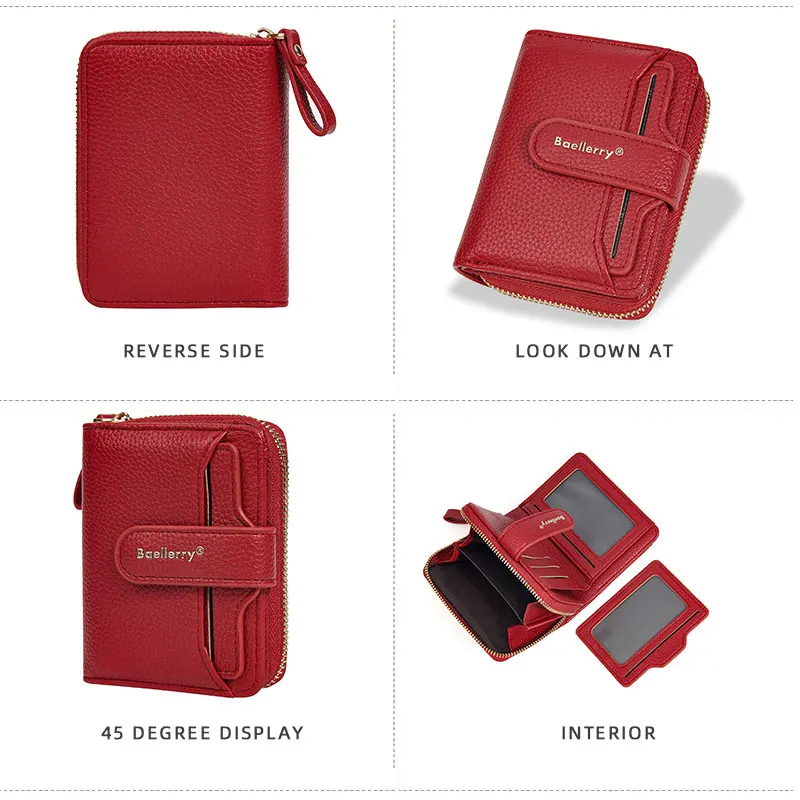 Новые короткие женские кошельки на молнии - Фотография_4