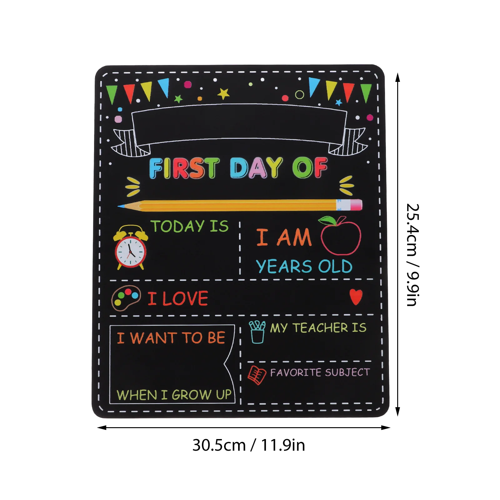 Знак «мой первый первый день школьной доски» - Фотография_3