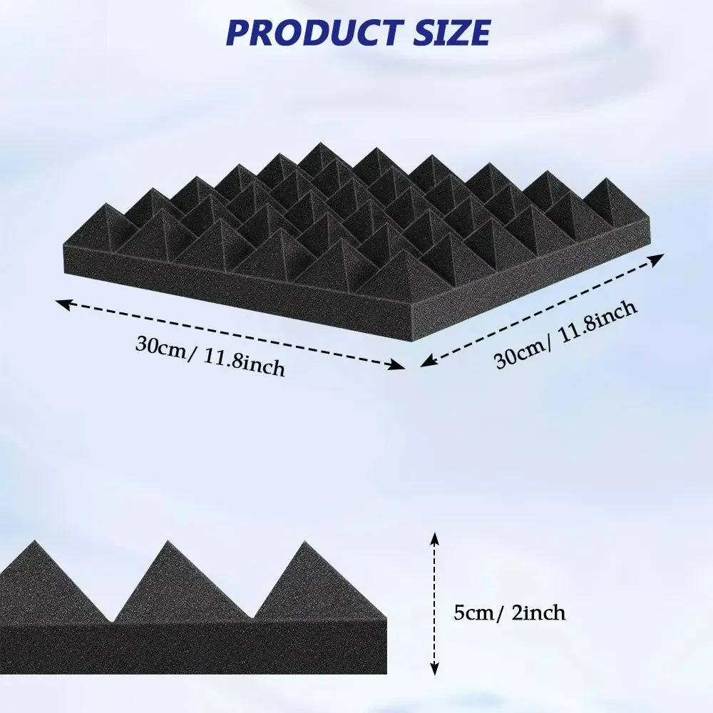 24черные 30x30x5 см пирамида - Фотография_3