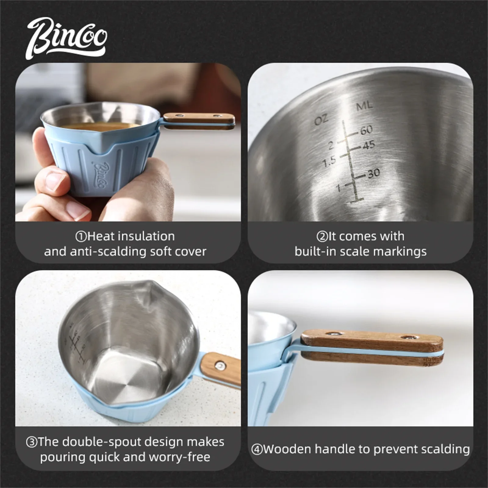 Bincoo 304 sus coffee shot glass - Фотография_5
