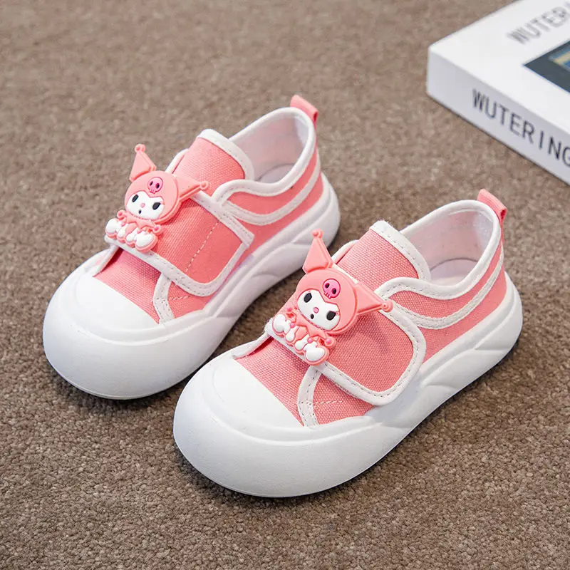Новая весенне-осенняя детская повседневная парусиновая обувь kawaii sanrio - Фотография_4