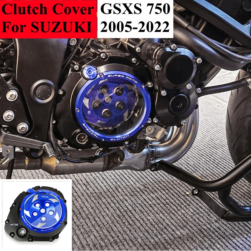 Прозрачная крышка муфты двигателя для suzuki gsxs750 gsxs 750 2005-2022