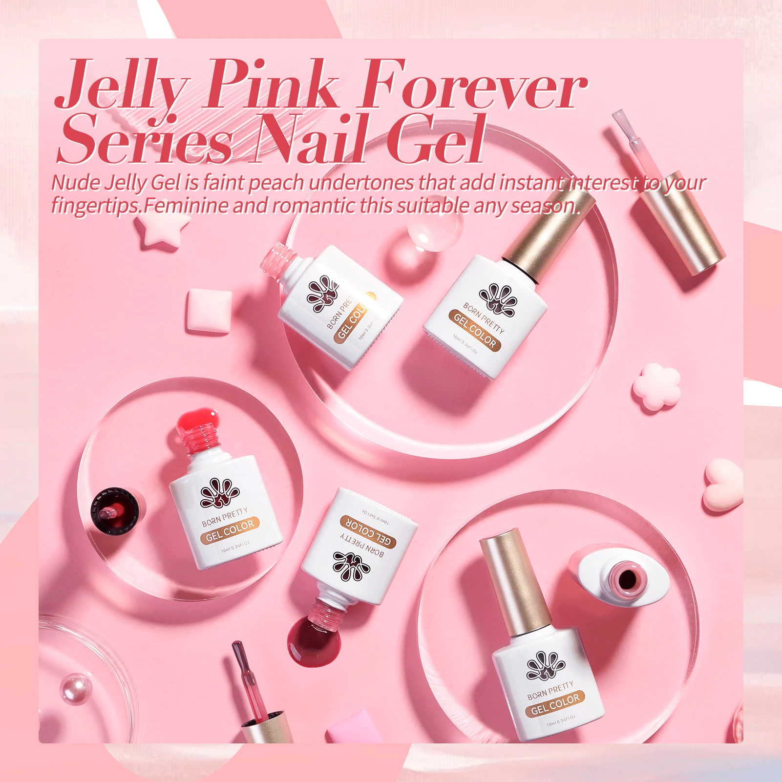 Born pretty jelly nude гель-лак - Фотография_5