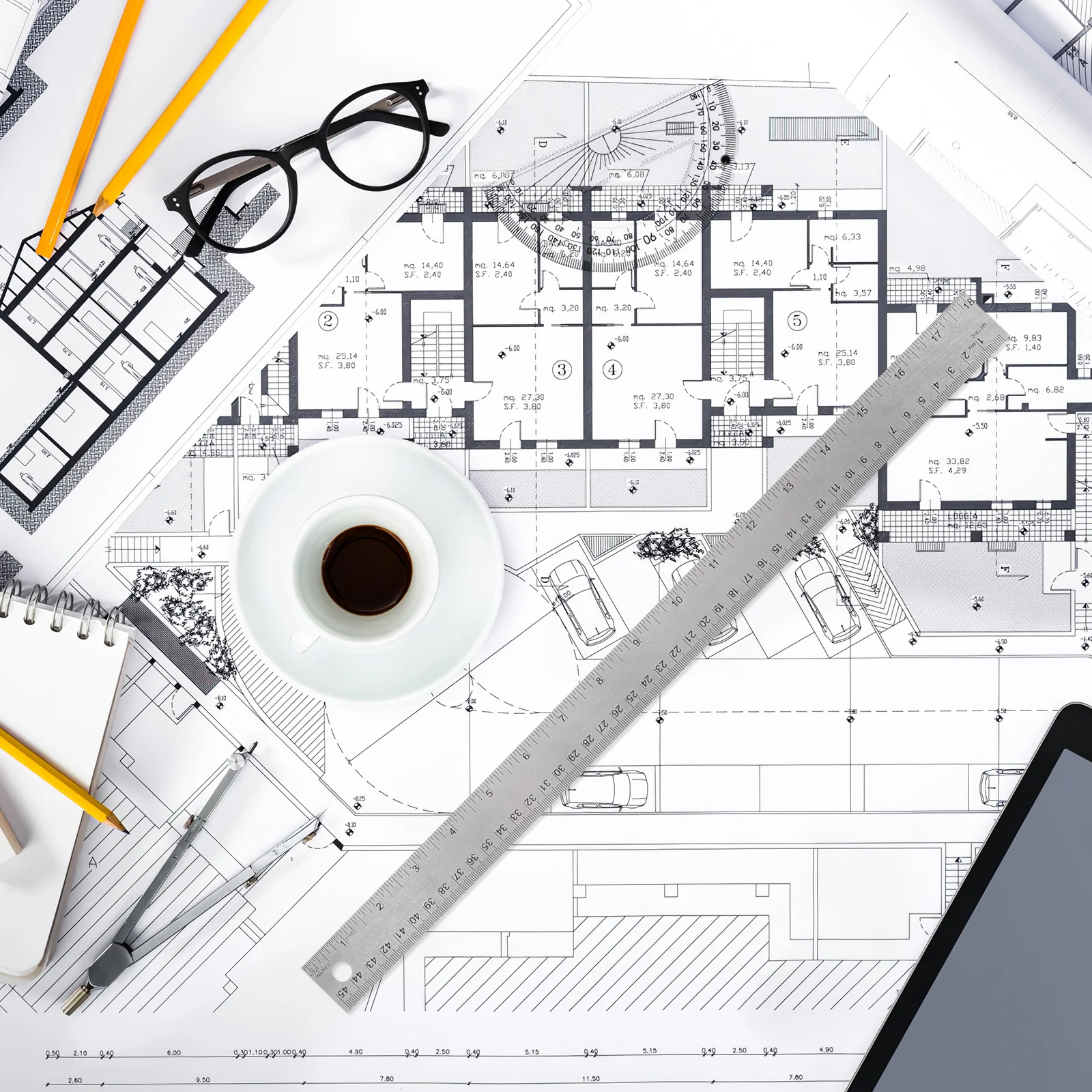 Мягкая пробковая линейка из нержавеющей стали - Фотография_2