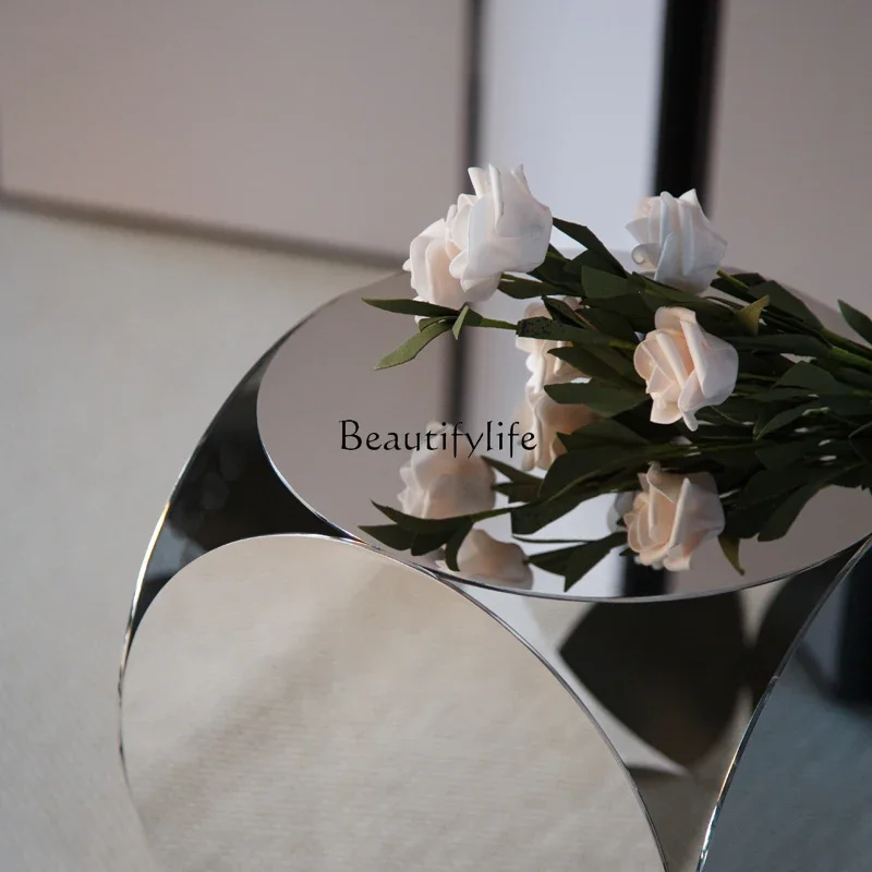 Ls 27 итальянское минималистское зеркало из нержавеющей стали с краем - Фотография_4