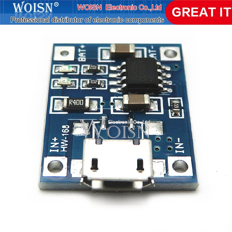 Зарядная плата tp4056 с micro usb