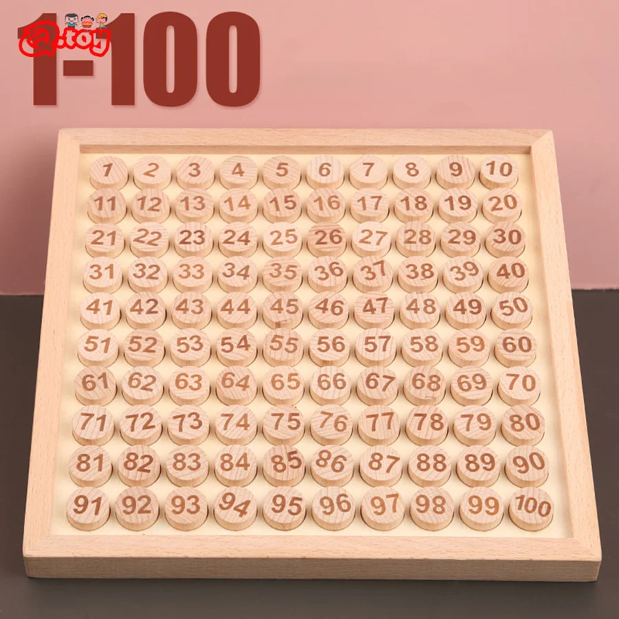 Доска с подсчетом монтессори 100