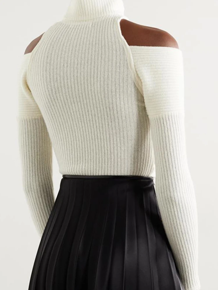 Женский свитер с высоким воротником vgh - Фотография_3