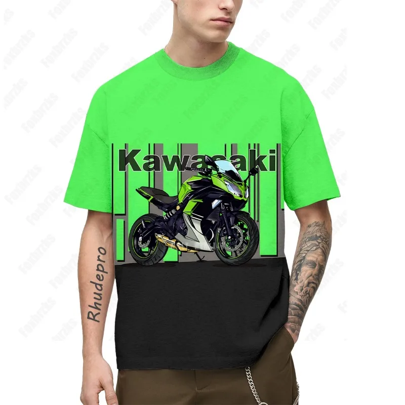 Года, мужская мотоциклетная футболка kawasaki