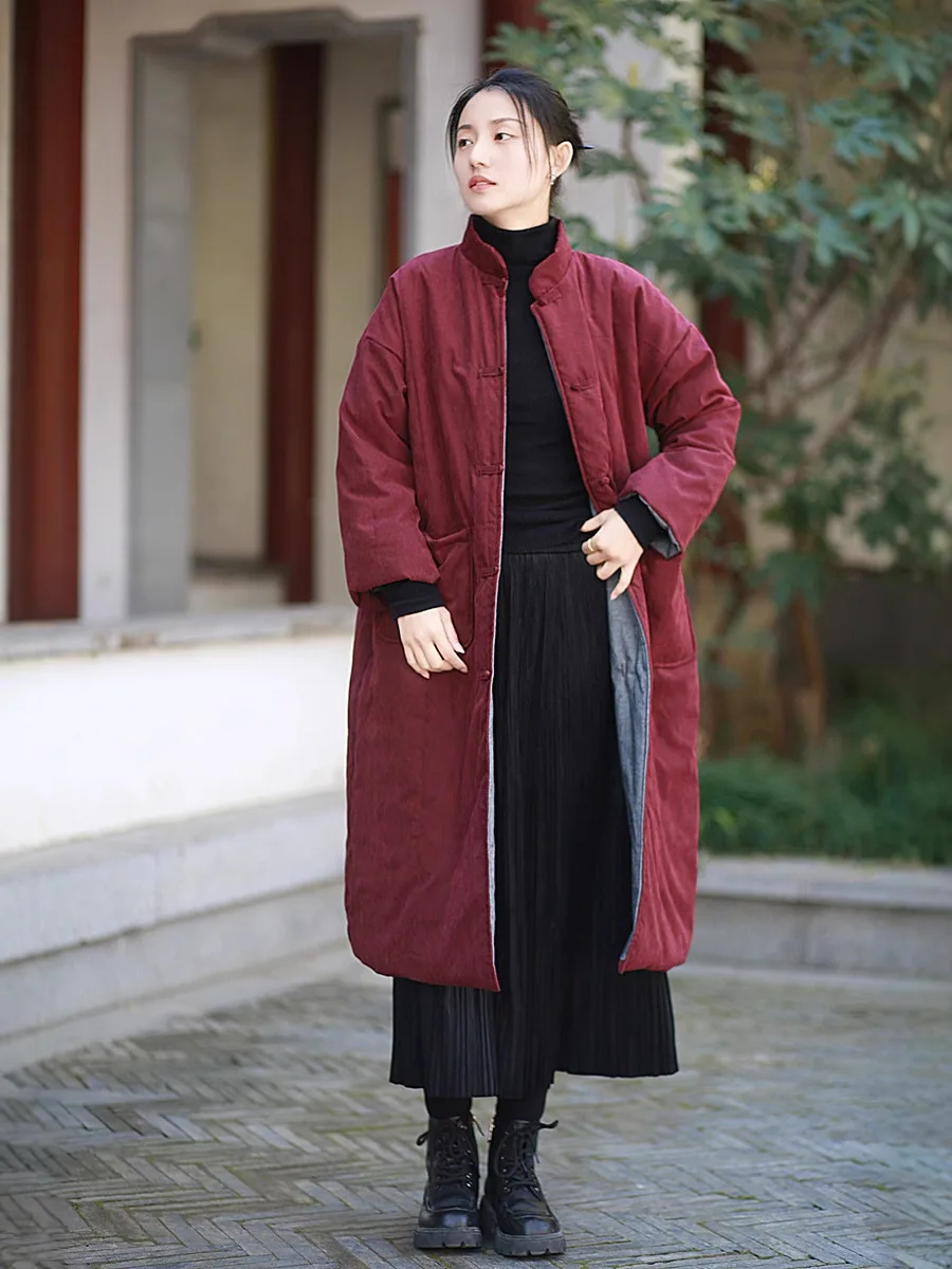 Винтажное пальто из 100% хлопка в стиле харадзюку - Фотография_2