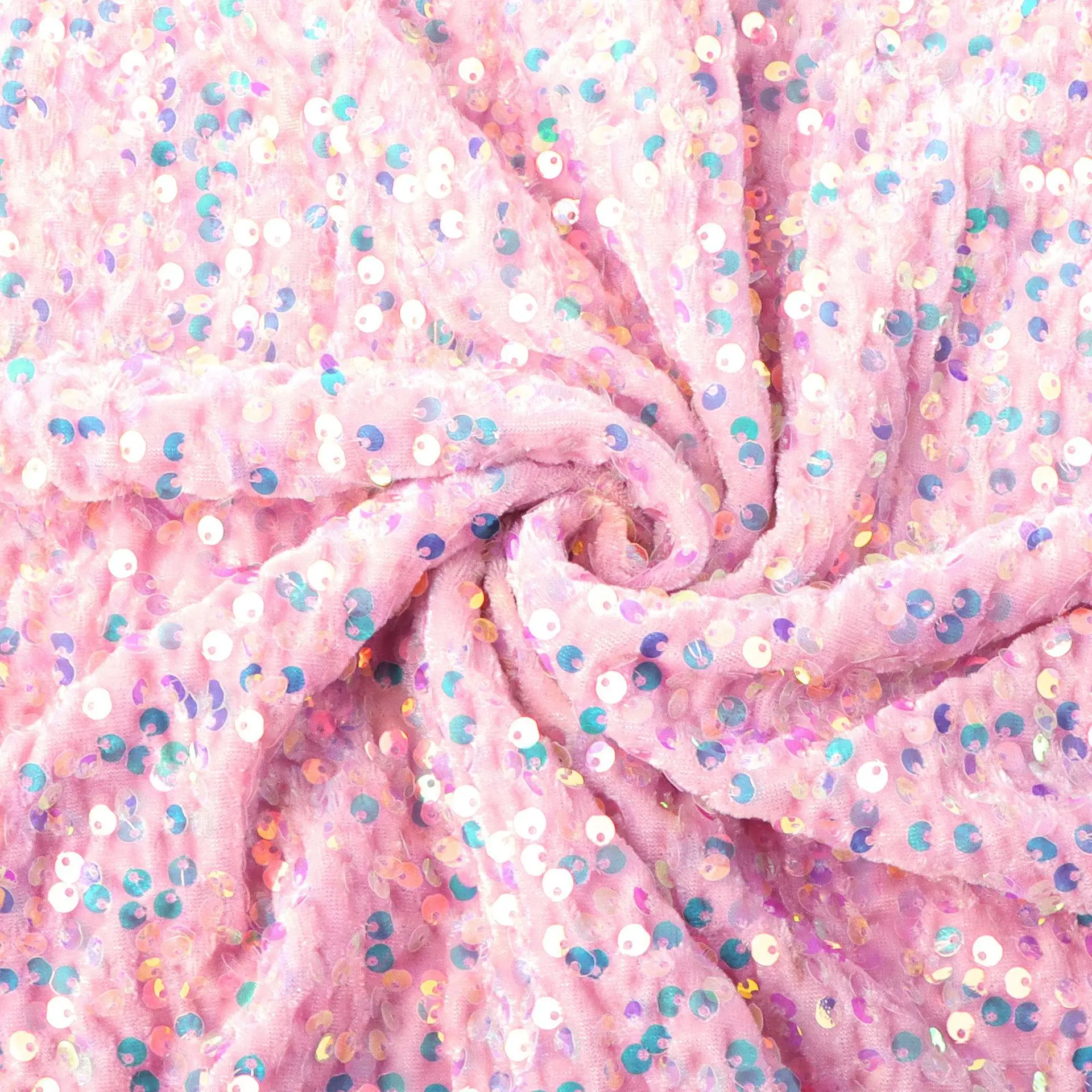 35-цветная плотная ткань с блестками большого круга для вечернего платья - Фотография_3