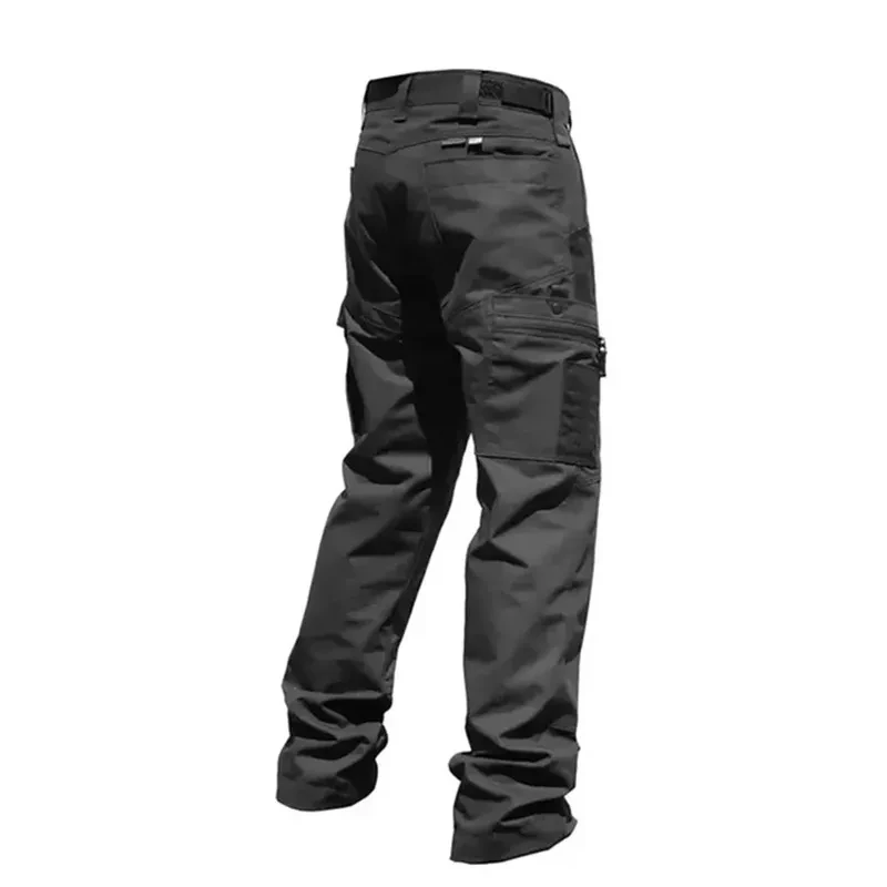 Black camo cargo pants outdoor - Фотография_3