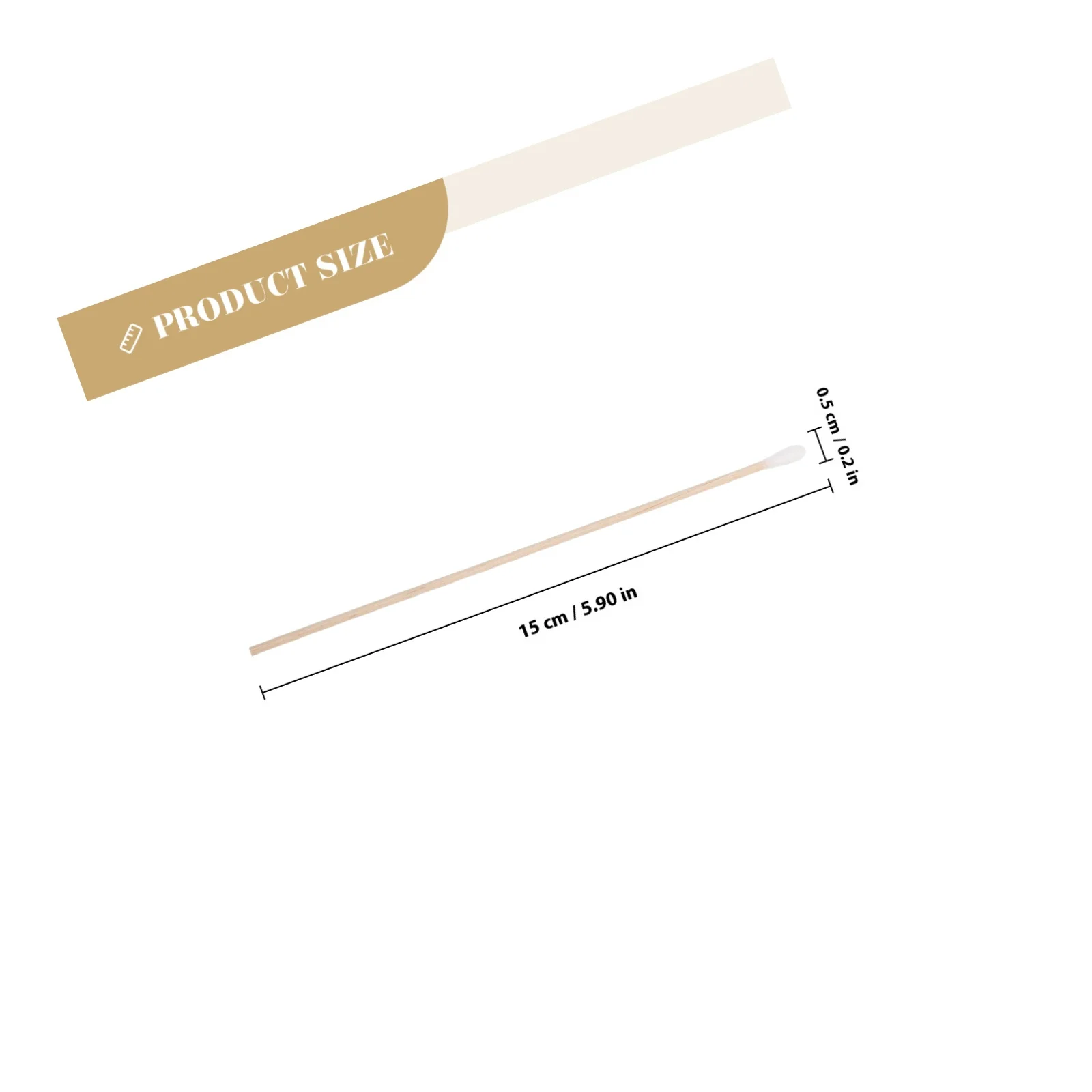 Ватные тампоны без пыли с длинной деревянной ручкой - Фотография_2