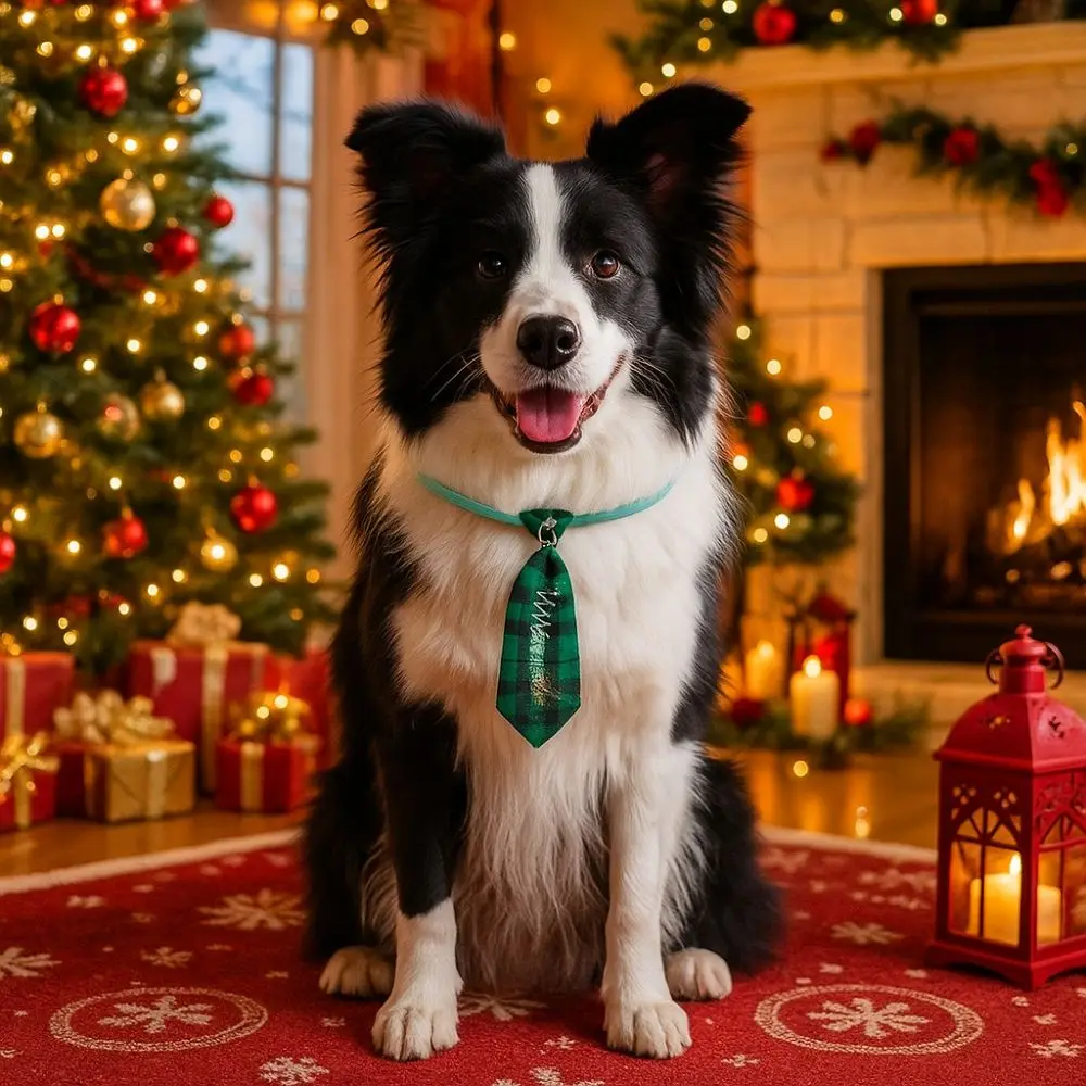 Уникальный милый рождественский галстук для собаки - Фотография_2