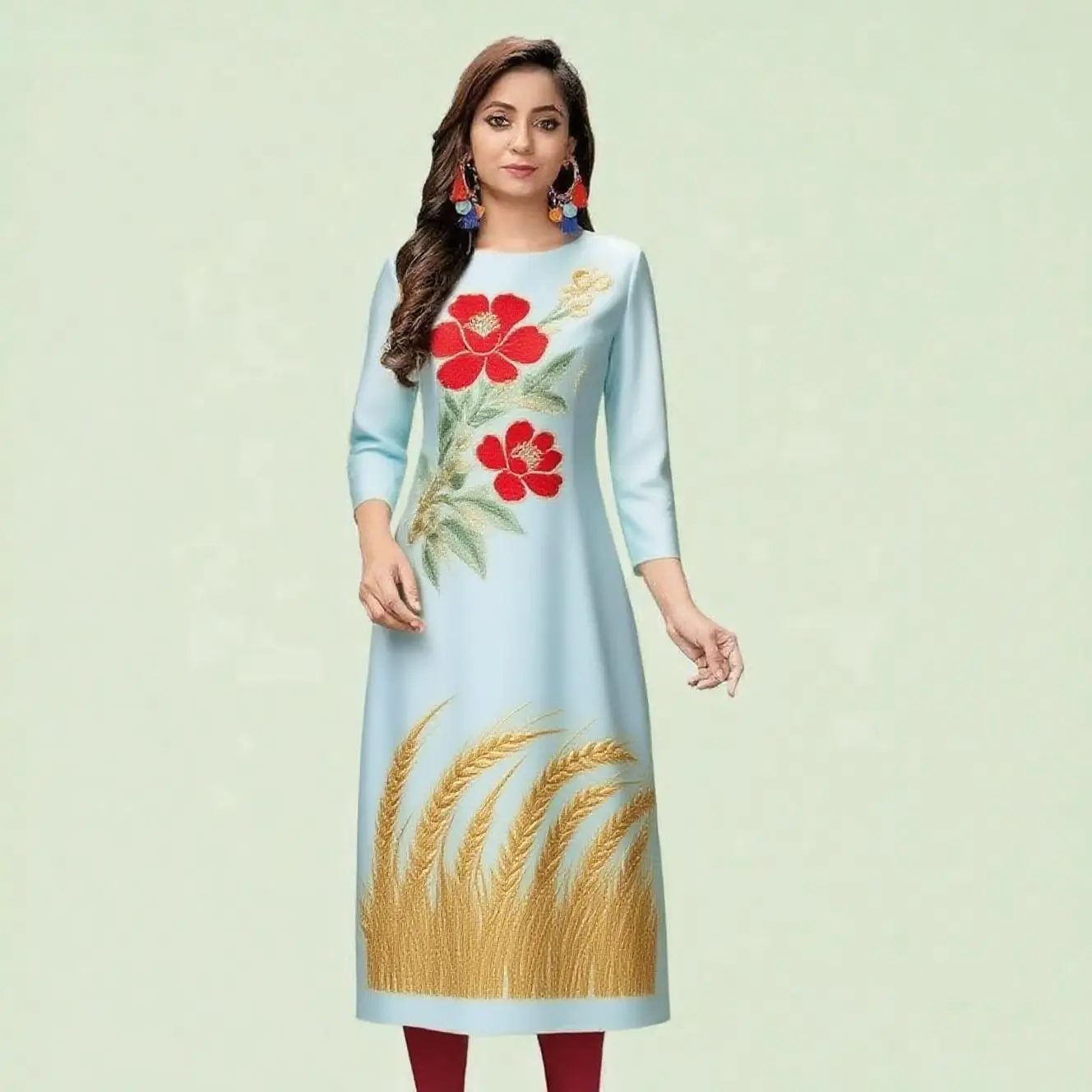 Женское повседневное модное платье - Фотография_2