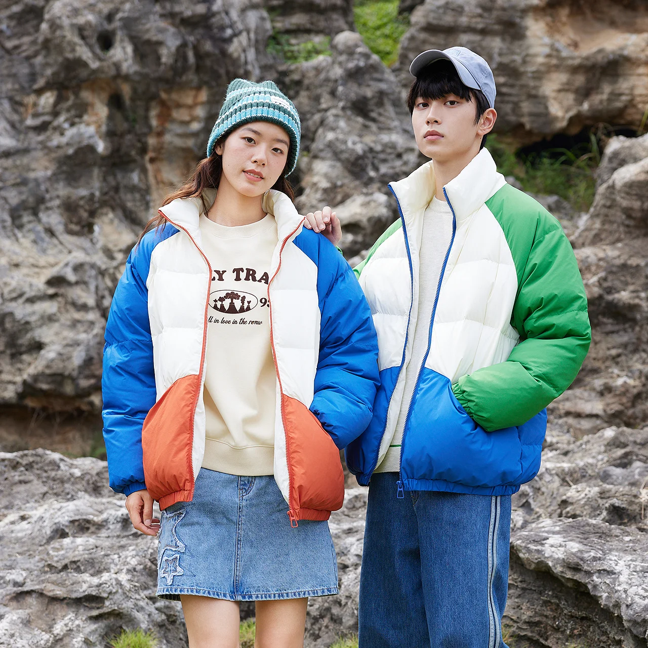 Metersbonwe унисекс ретро пуховик