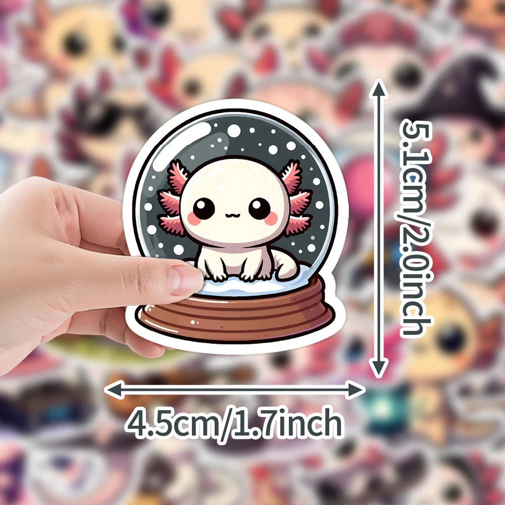 Kawaii аксолотль граффити наклейки - Фотография_5