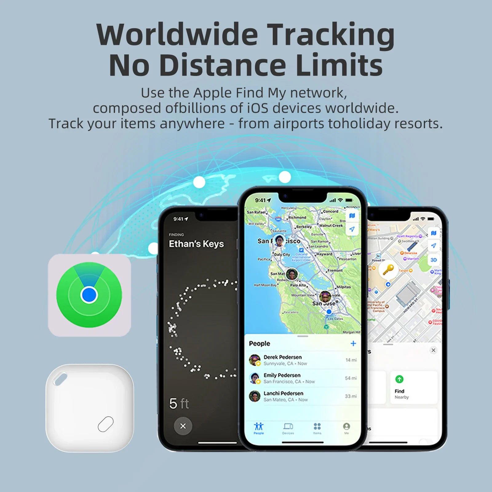 Умный мини-трекер для apple find my app airtag - Фотография_4