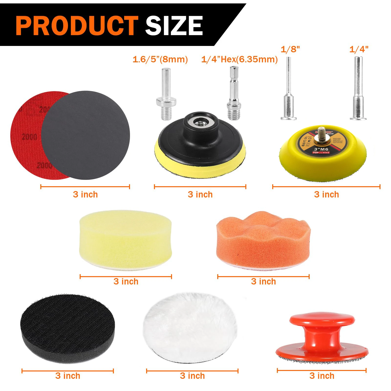 3-дюймовый комплект для восстановления влажных и сухих фар - Фотография_2