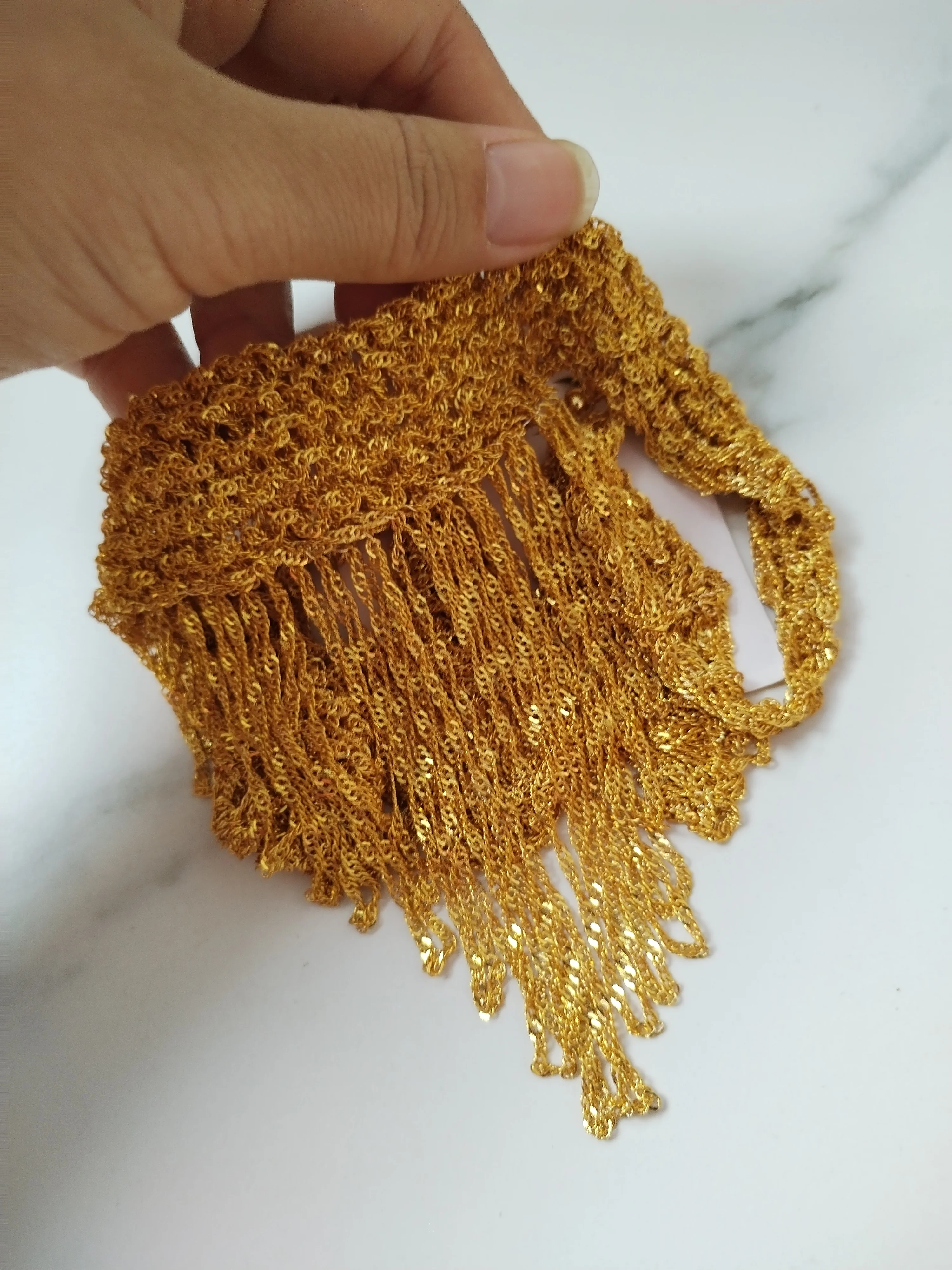 Ожерелье, браслет и серьги с покрытием 24-каратным золотом - Фотография_5