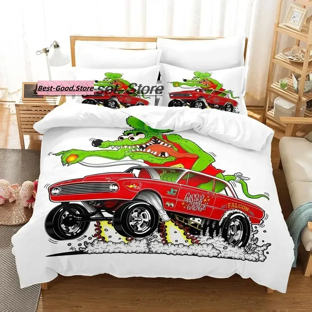 Комплект постельного белья rat fink single twin full queen king size - Фотография_4