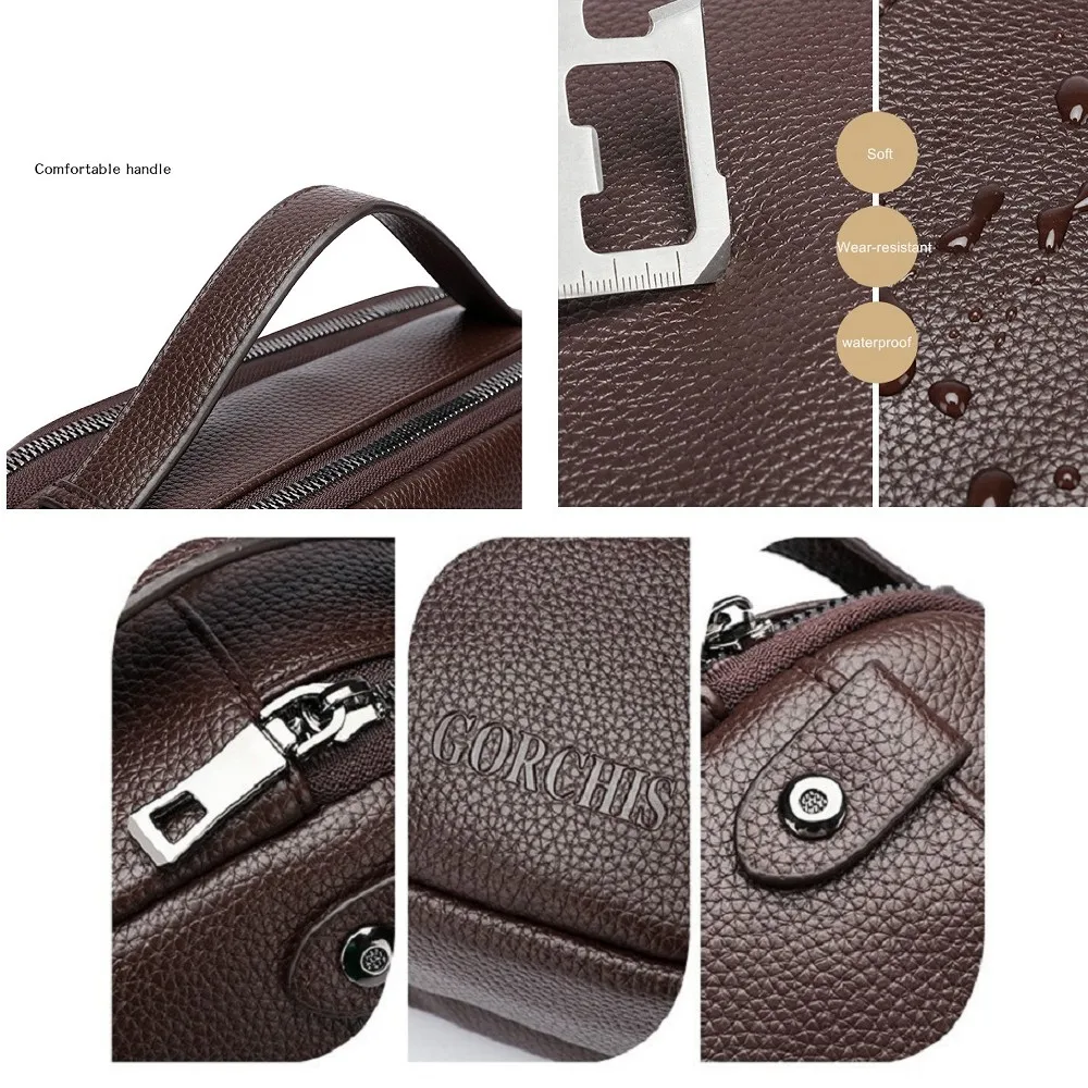 Мужская сумка-кошелек с несколькими карманами - Фотография_6