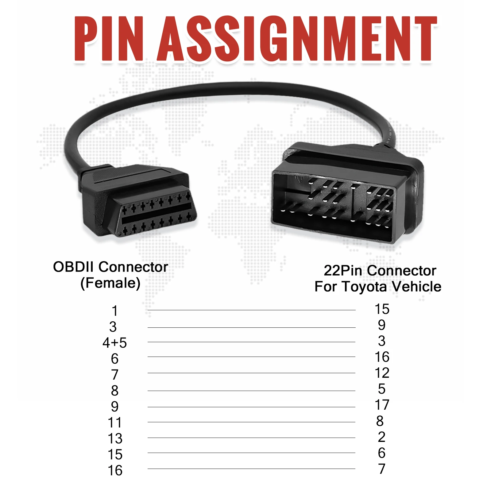 Для toyota 22-контактный разъем - Фотография_5
