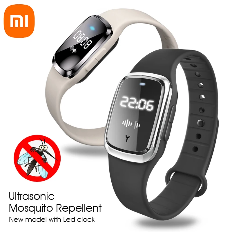 Ультразвуковой высокотехнологичный браслет xiaomi с отпугивателем комаров