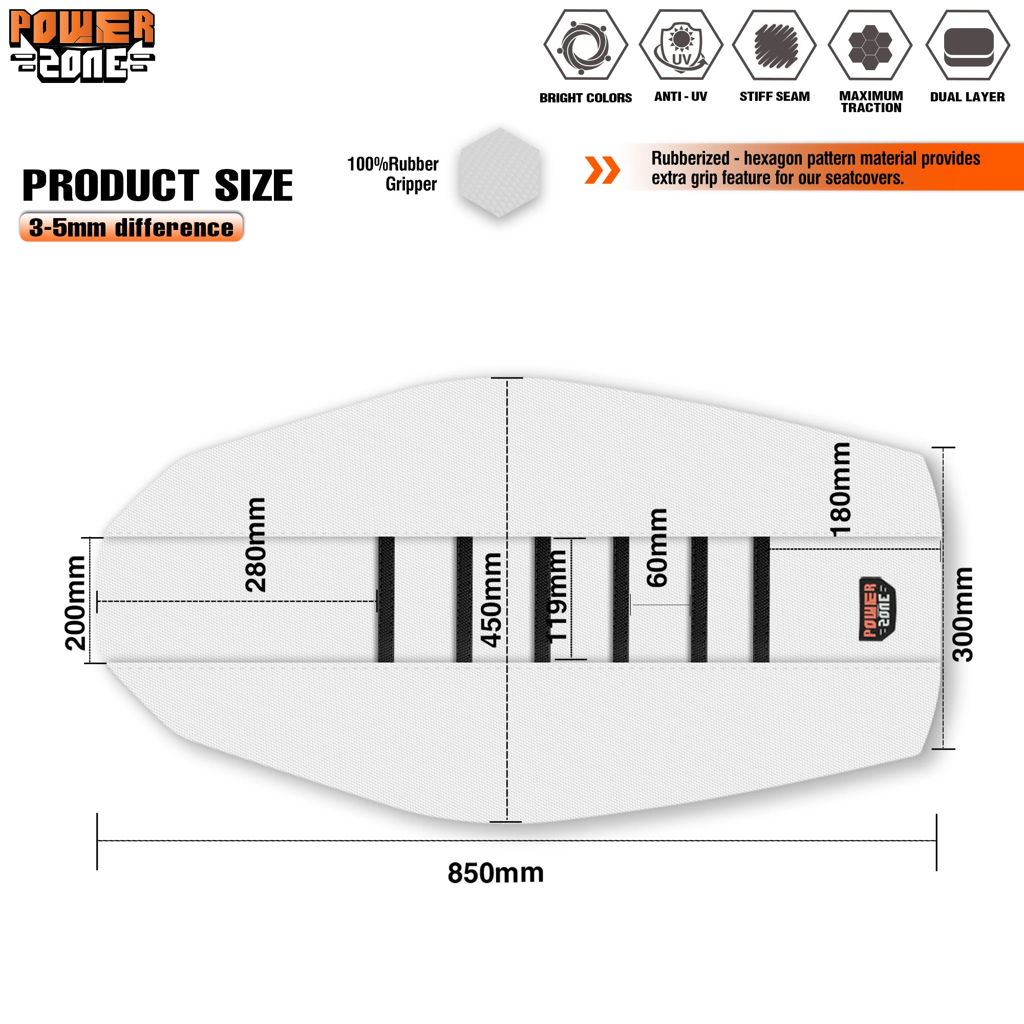 Универсальный чехол на сиденье powerzone - Фотография_2