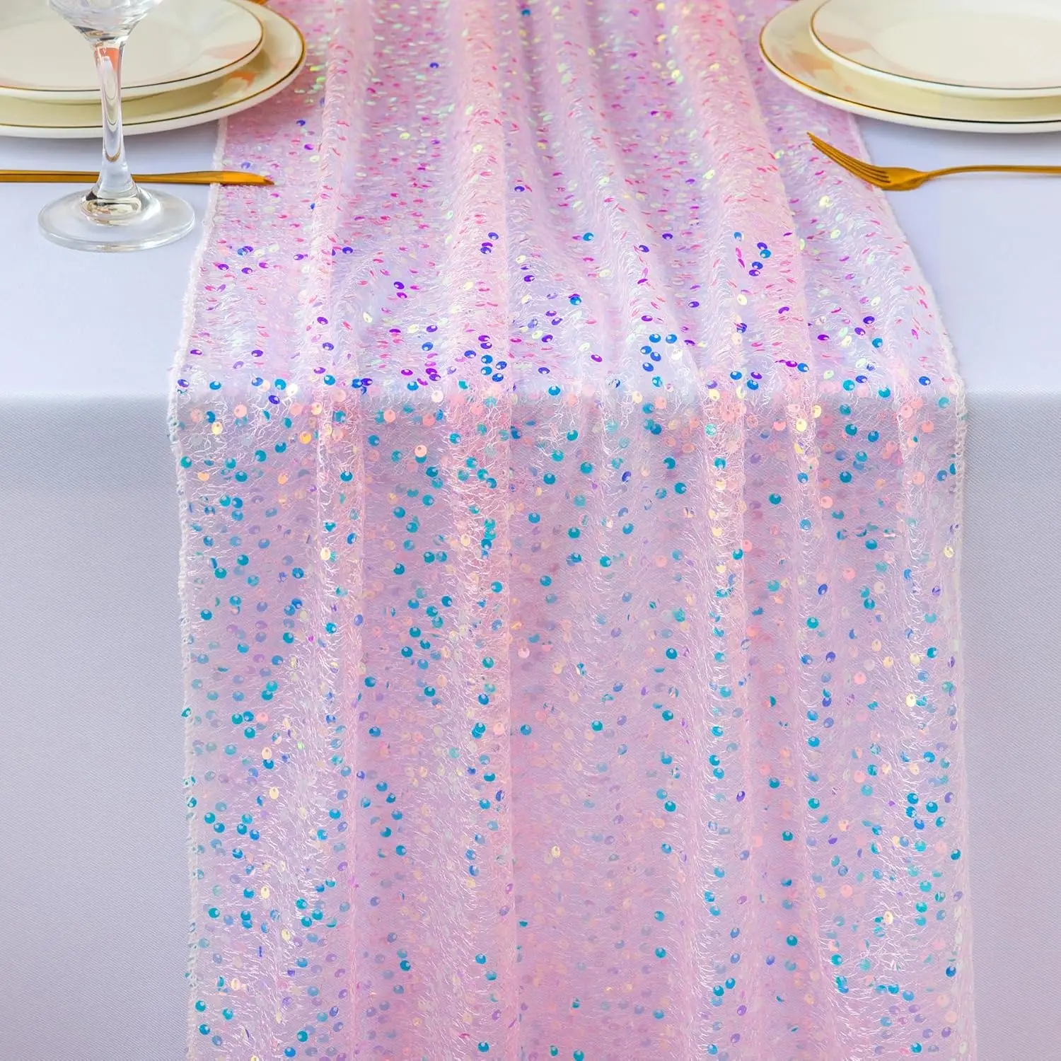 Блестящая переливающаяся дорожка с блестками