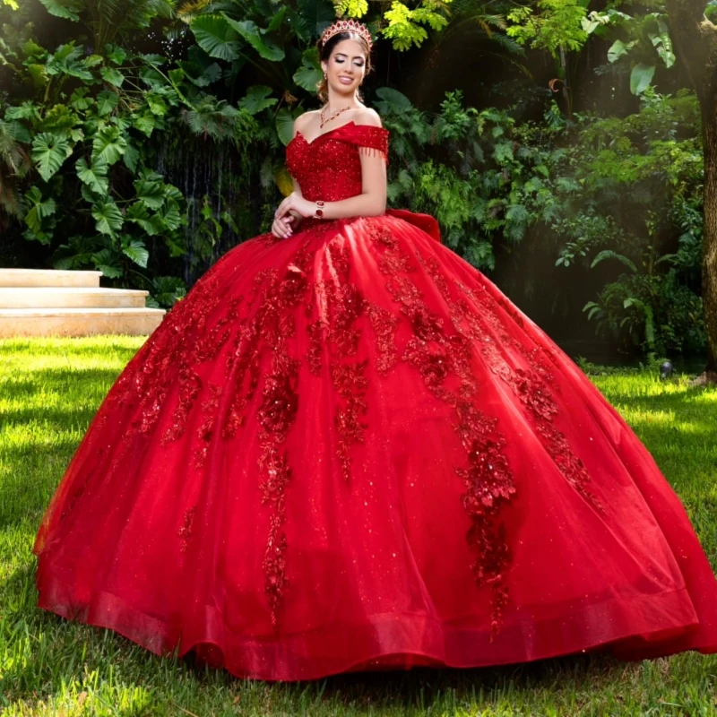 Красные платья quinceanera