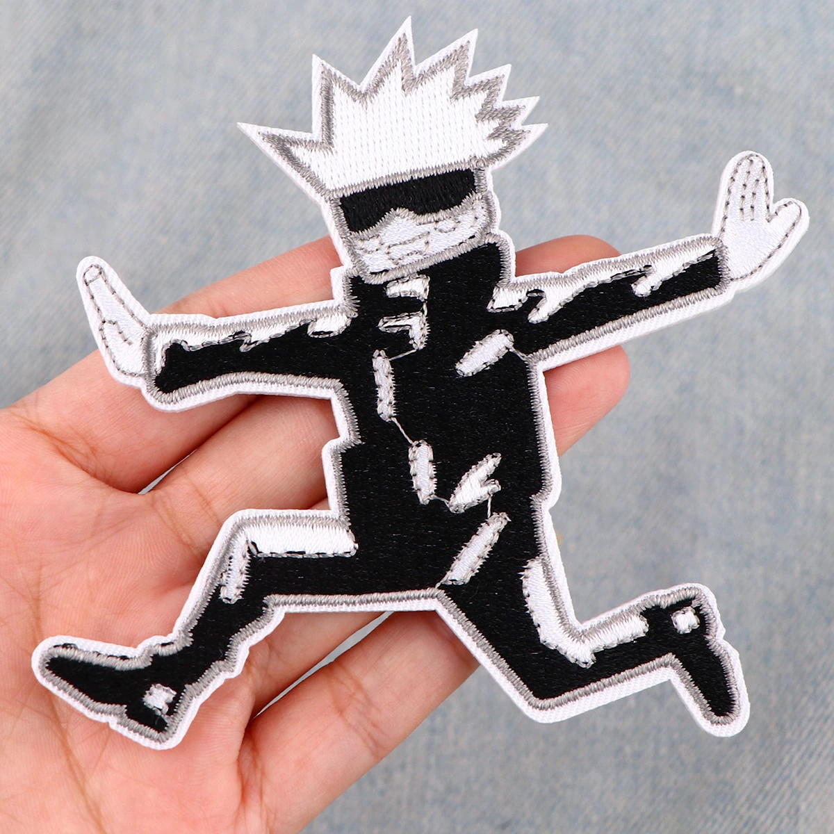 Крутая вышитая нашивка в стиле аниме для мальчиков - Фотография_3