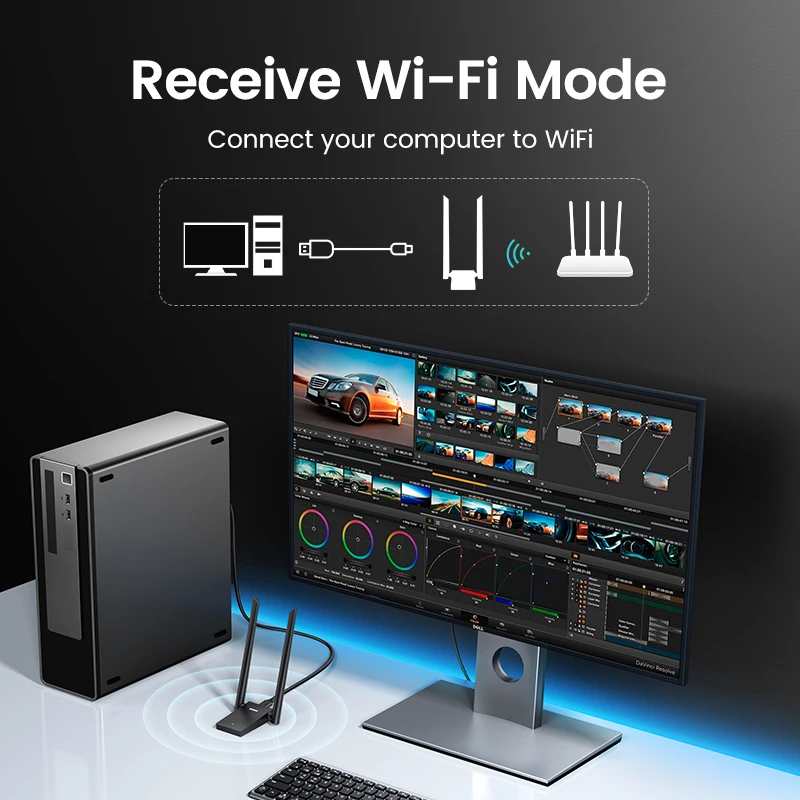 Wi-fi адаптер ugreen ax1800 wifi6 - Фотография_4