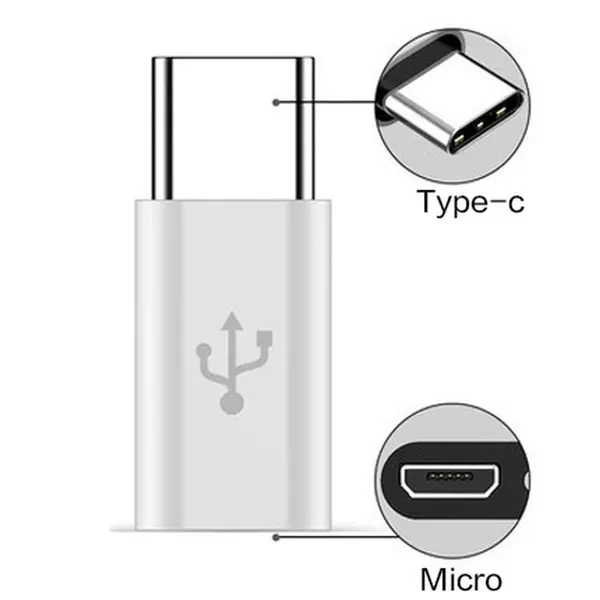 Разъем адаптера usb типа c к micro usb android для телефона - Фотография_3