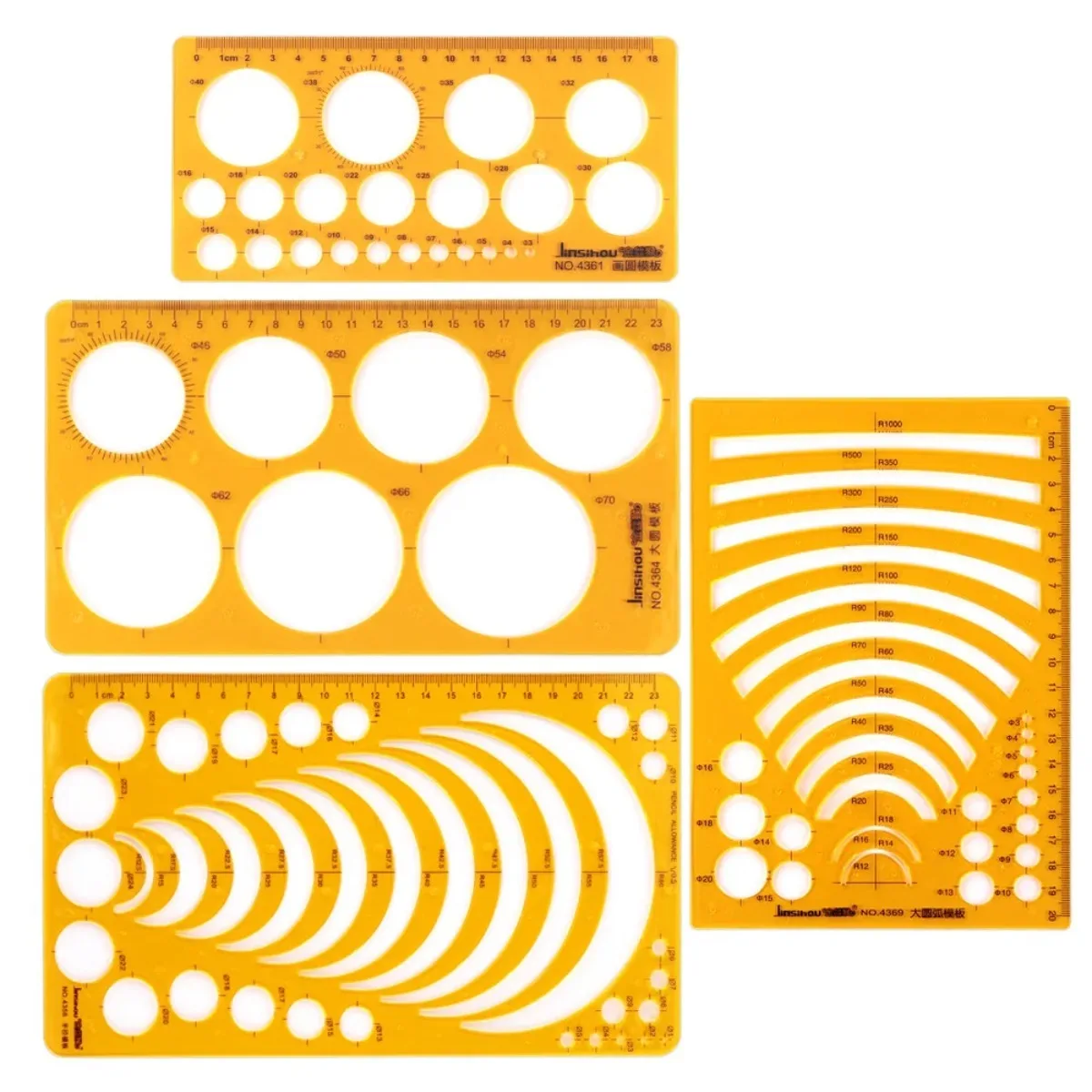 Желтые пластиковые графические шаблоны — включая круги - Фотография_3
